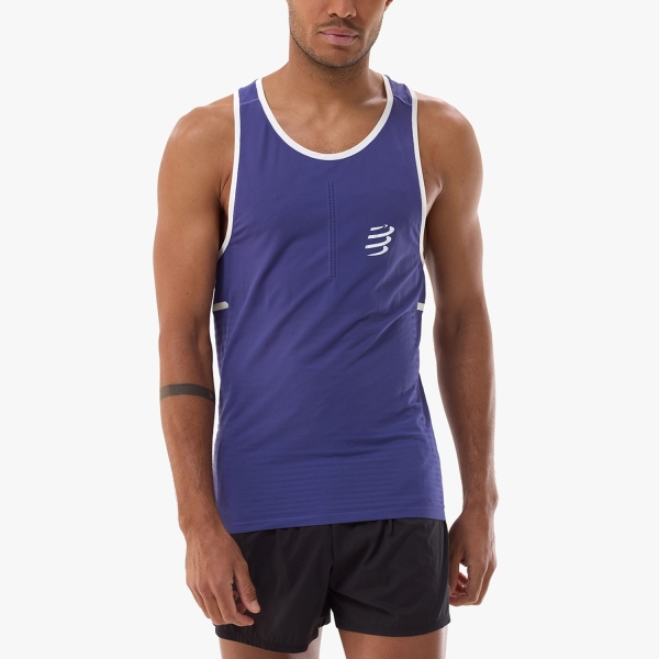 Men's Running Tank Compressport Pro Tank  Orient Blue ATSM7425178