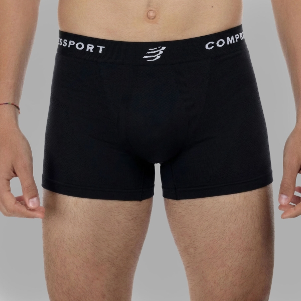 Men's Briefs and Boxers Underwear Compressport Feelfree Boxer  Black AUNM10459002