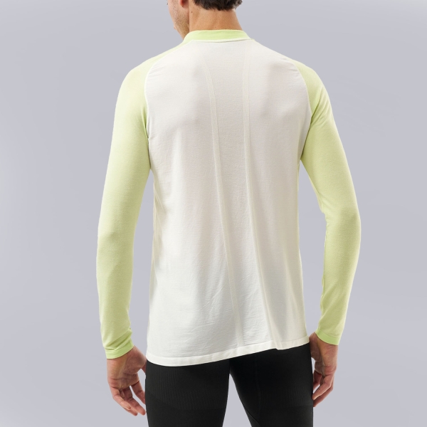 Compressport Pro Logo Shirt - Sugar/Shadow Lime