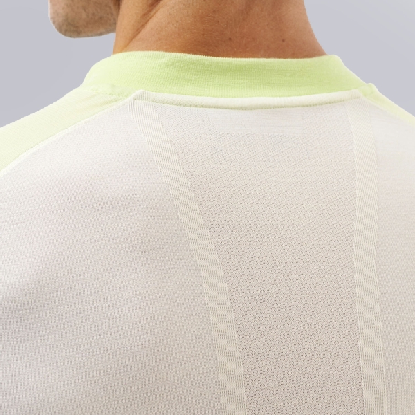 Compressport Pro Logo Shirt - Sugar/Shadow Lime