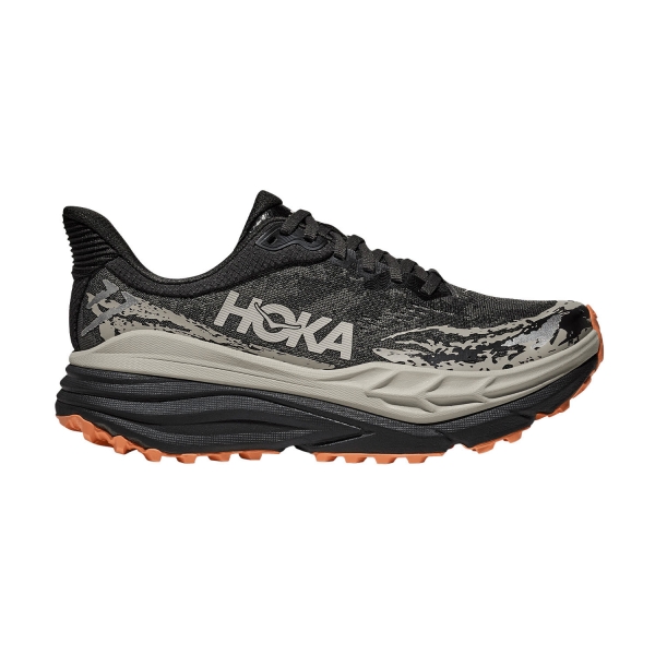 Women's Trail Running Shoes Hoka Stinson 7  Black/Putty 1141531BKP