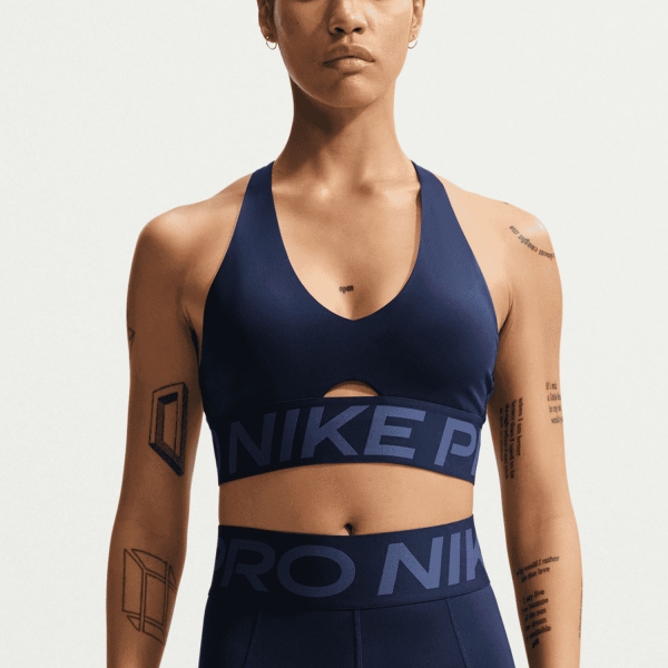 Women's Sports Bra Nike Pro Sculpt Sports Bra  Midnight Navy/Mystic Navy/White IB9896410