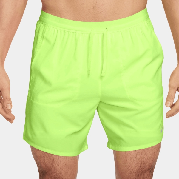 Men's Running Shorts Nike Stride 2 in 1 7in Shorts  Lime Blast/Reflective Silver IF2036377