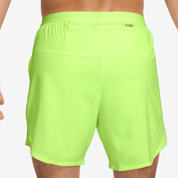 Nike Stride 2 in 1 7in Pantaloncini - Lime Blast/Reflective Silver