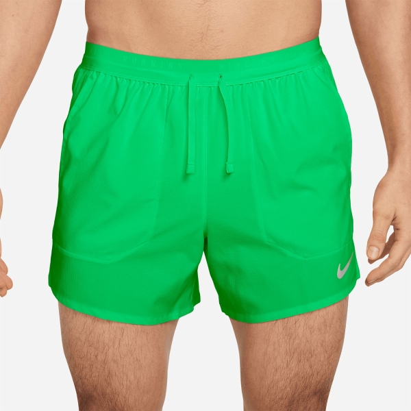 Men's Running Shorts Nike Stride DriFIT 5in Shorts  Green Spark/Reflective Silver IF2038329