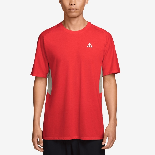 Men's  Short Sleeve Trail Running Shirts Nike ACG Solar Chase TShirt  Light Crimson/Summit White IO9677696