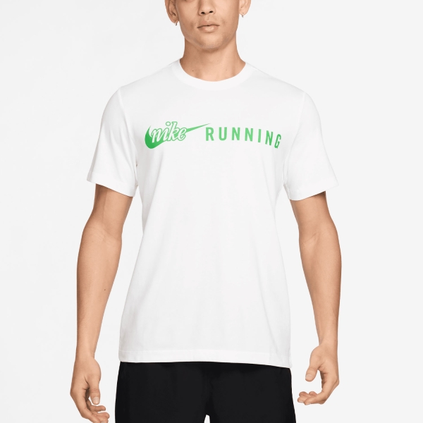 Men's Running T-Shirt Nike DriFIT DNA 2 TShirt  White/Green Spark IV4688100