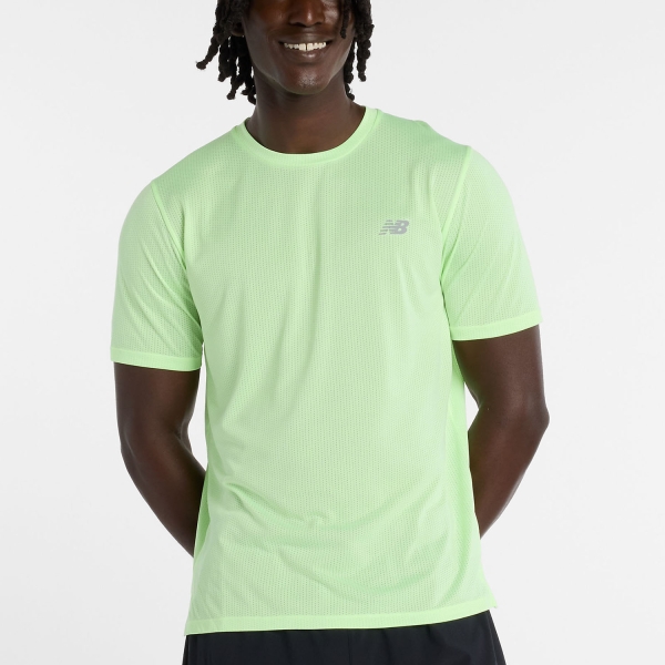 Men's Running T-Shirt New Balance Athletics Run TShirt  Afterglow Heather MT41253AB3