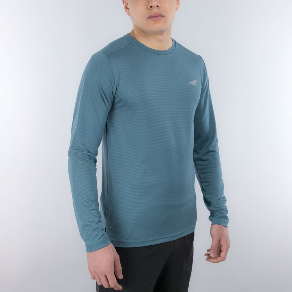Men's Running Shirt New Balance Sport Essentials Shirt  Big Teal MT41225AAZ