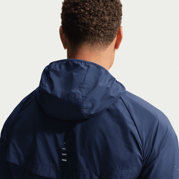 Nike Dri-FIT UV Stride Giacca - Midnight Navy/Reflective Silver