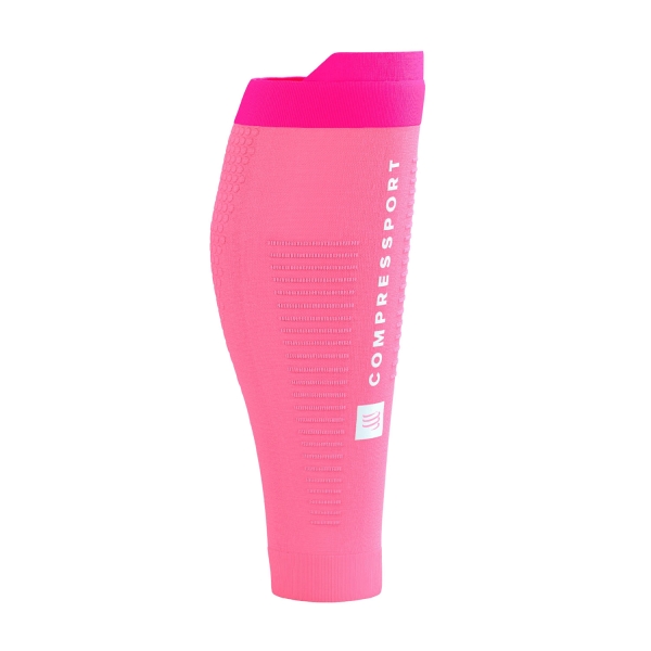 Compression Calf Sleeve Compressport R2 3.0 Compression Calf Sleeves  Begonia/Neon Pink SU00047B3121