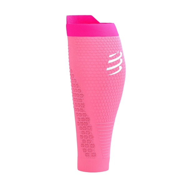 Compressport R2 3.0 Gambaletti a Compressione - Begonia/Neon Pink