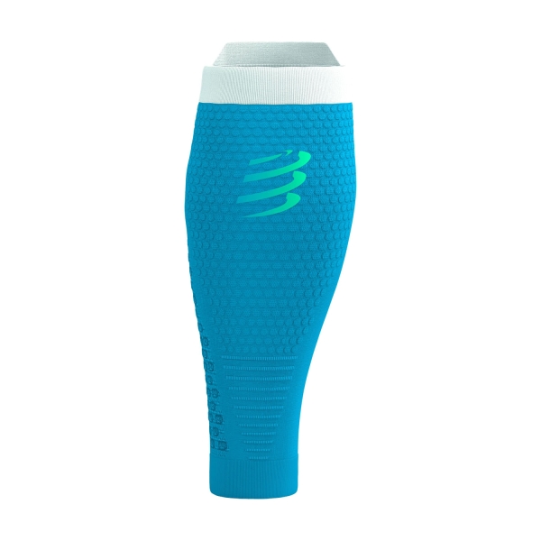 Compressport R2 3.0 Compression Calf Sleeves - Norse Blue/White