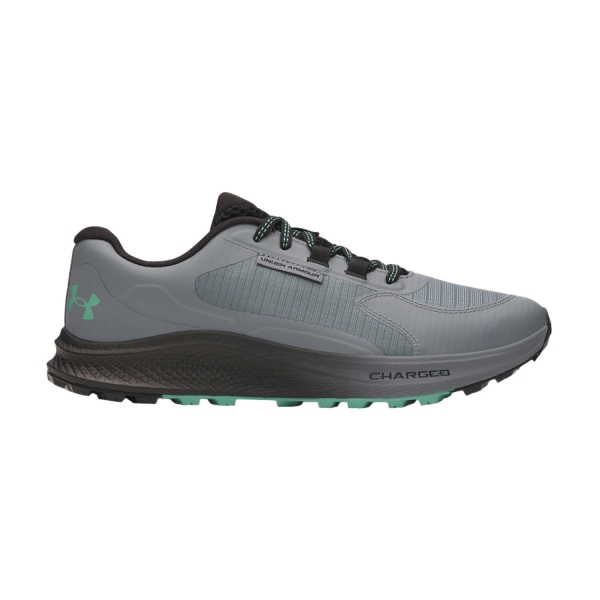 Men's Trail Running Shoes Under Armour Charged Bandit TR 3  Titan Gray/Castlerock/Purple Crest 30283710024
