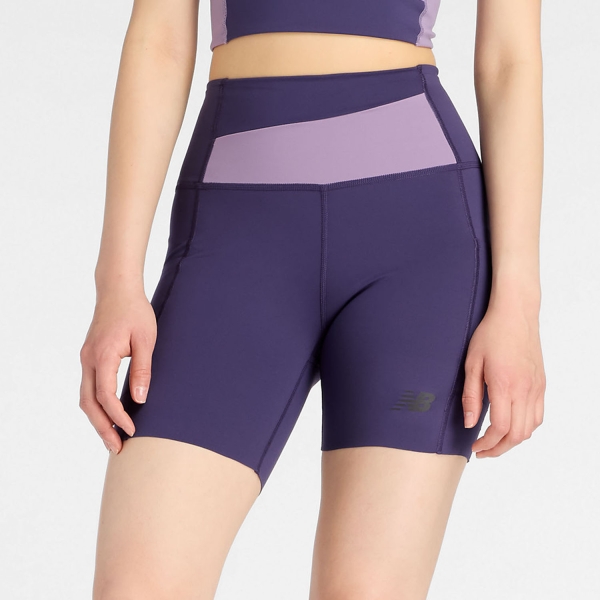Women's Running Shorts New Balance RC Elite Storage 6in Shorts  Boysenberry WB61I098BOY