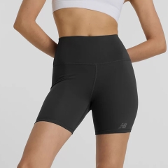 New Balance Harmony High Rise 6in Shorts - Black