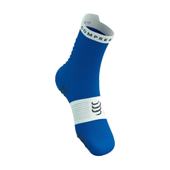 Compressport Pro Racing V4.0 Run High Socks - Princess Blue/White