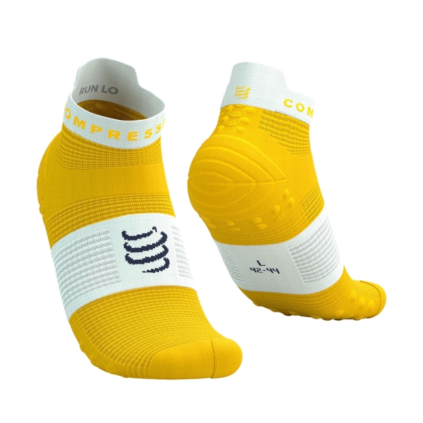 Compressport Pro Racing V4.0 Logo Socks - Lemon/White