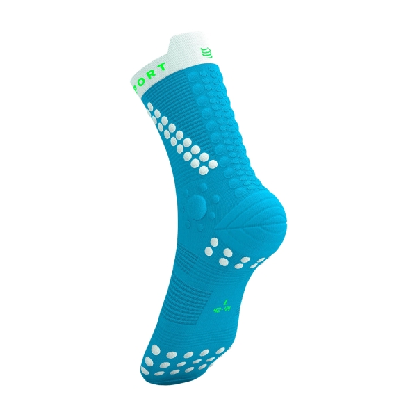 Compressport Pro Racing V4.0 Trail Socks - Norse Blue/Neon Green