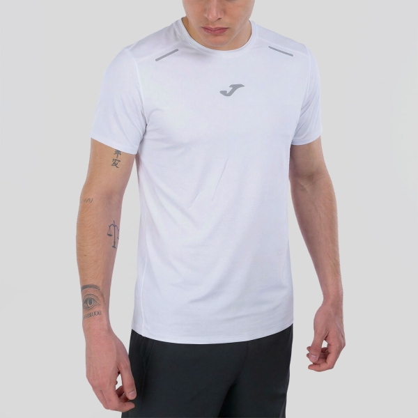 Men's  Short Sleeve Trail Running Shirts Joma Helium TShirt  White 104646.200