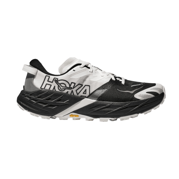 Women's Trail Running Shoes Hoka Speedgoat 7 Wide  Black/White 1171931BWHT
