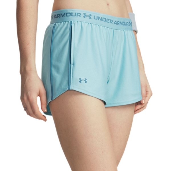 Women's Running Shorts Under Armour Tech Play Up 3in Shorts  Blue Haze 13898820425