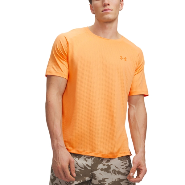 Men's  Short Sleeve Trail Running Shirts Under Armour Explor Trail Graphic TShirt  Orange Bloc 60091660870