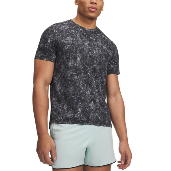 Men's Running T-Shirt Under Armour Velociti Pro Print TShirt  Black 60095070001