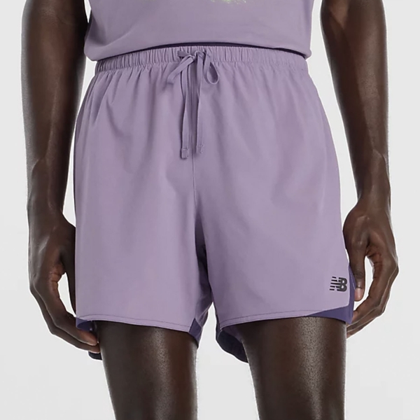 Men's Running Shorts New Balance RC Essential 5in Shorts  Candied Violet/Slate Grey MB6180TAAA5