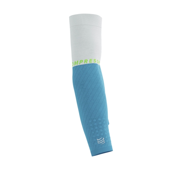 Compressport Armforce Compression Sleeves - Norse Blue/Neon Green