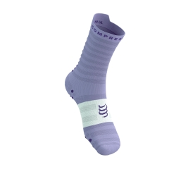 Compressport Pro Racing V4.0 Ultralight Run High Socks - Lavender/White