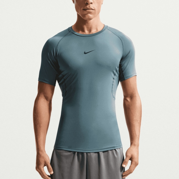 Men's Training T-Shirt Nike DriFIT Logo TShirt  Mineral Slate/Black FB7932382