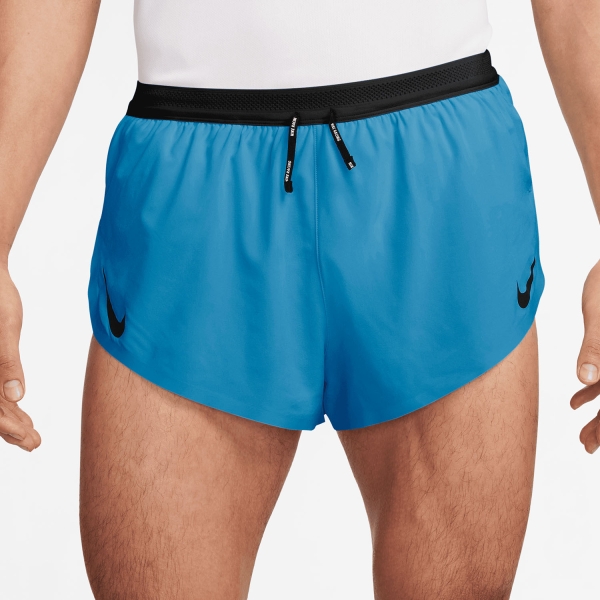  Nike DriFIT ADV AeroSwift 2in Shorts  Light Current Blue/Black FN3349418