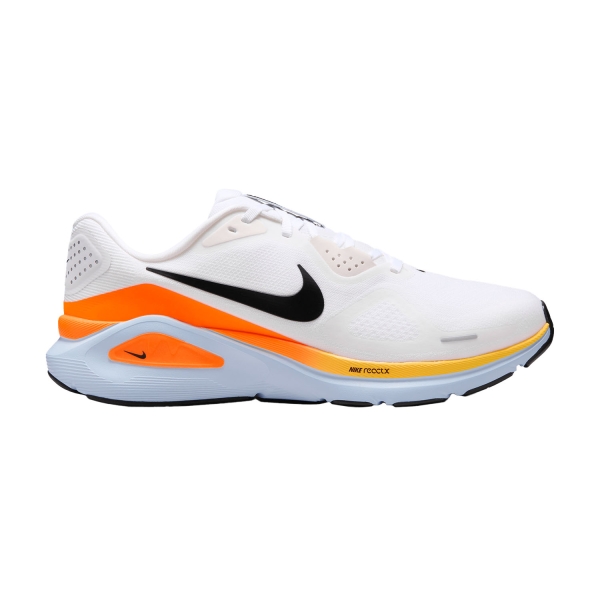 Men's Structured Running Shoes Nike Structure 26  White/Black/Hydrogen Blue/Total Orange HJ1102107