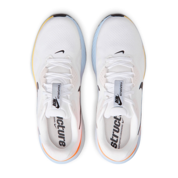 Nike Structure 26 - White/Black/Hydrogen Blue/Total Orange