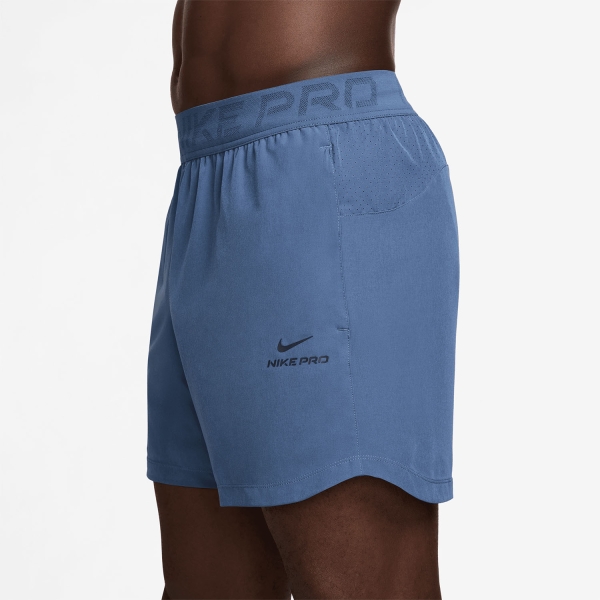 Nike Pro 6in Shorts - Indigo Storm/Black