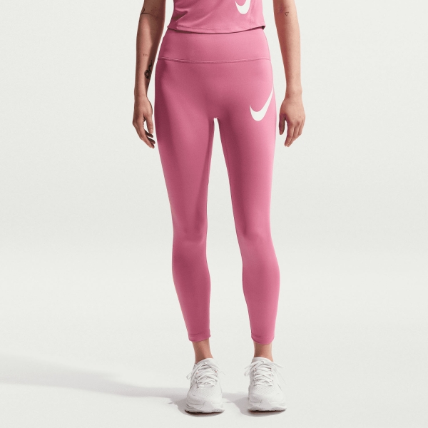 Women's Running Tights Nike DriFIT Tempo Swoosh 7/8 Tights  Peony/Reflective Silver/White HV2304641