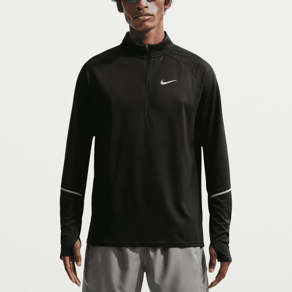 Men's Running Shirt Nike DriFIT UV Miler Shirt  Black/Reflective Silver IF2084010