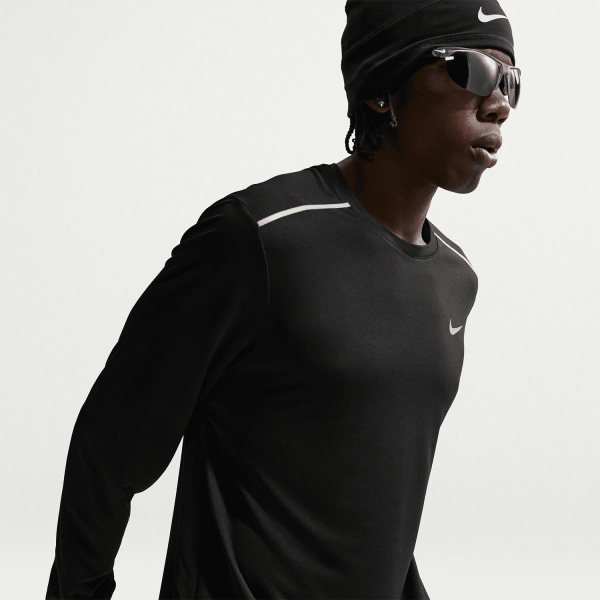 Nike Dri-FIT UV Miler Shirt - Black/Reflective Silver