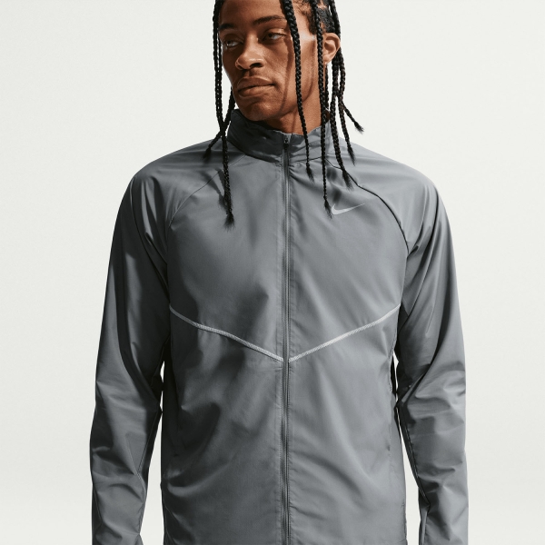 Nike Repel Miler UV Giacca - Smoke Grey/Reflective Silver