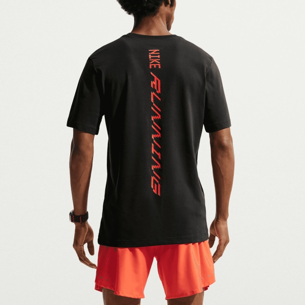 Nike Dri-FIT AeroSwift T-Shirt - Black/Bright Crimson