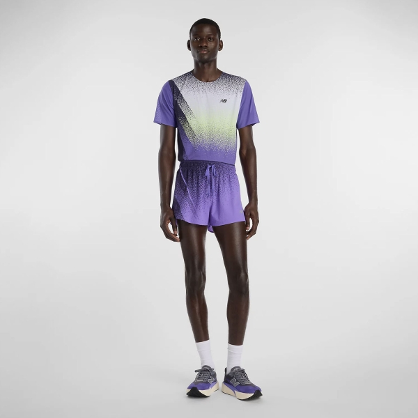New Balance RC Ultra Light Printed 3in Shorts - Electric Purple