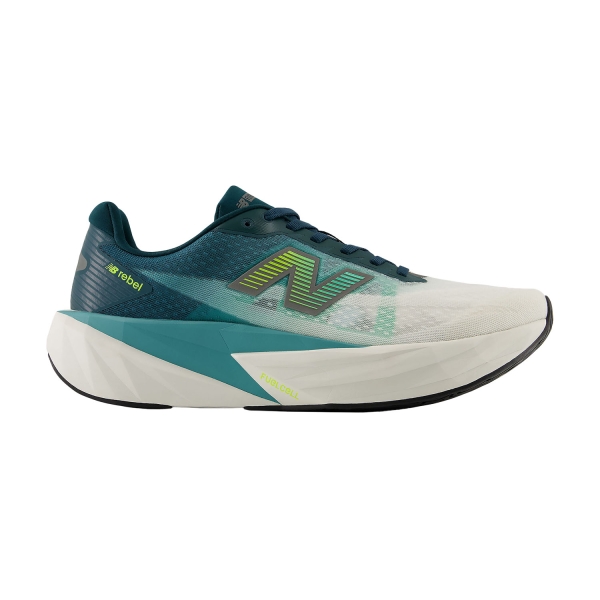 Men's Performance Running Shoes New Balance FuelCell Rebel v5  Medusa Green/Faded Teal MFCX3HW