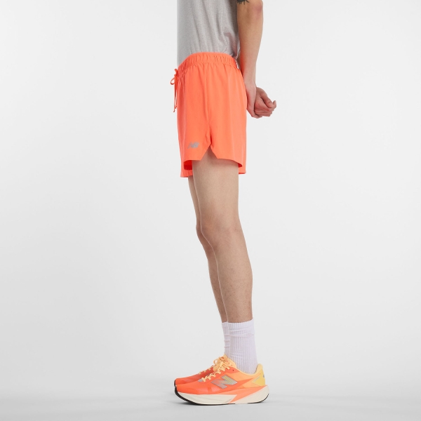 New Balance Run Specialist 5in Shorts - Tangerine Heat