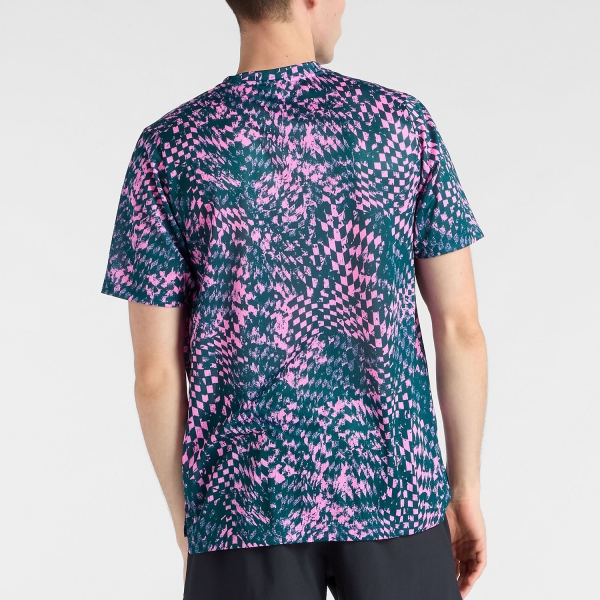 New Balance London Edition Athletics Printed T-Shirt - Pink Heat