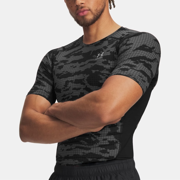 Men's Training T-Shirt Under Armour HeatGear Printed TShirt  Black 60096570001
