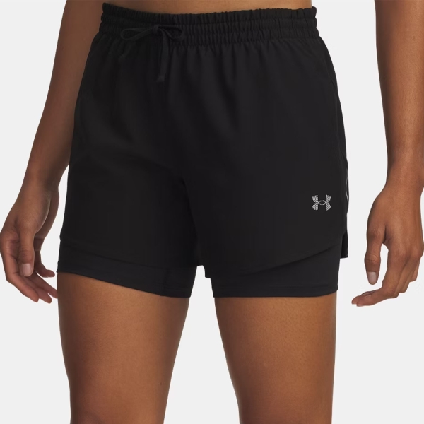 Women's Running Shorts Under Armour Velociti Pro 2 in 1 4.5in Shorts  Ultimate Black 60108850008