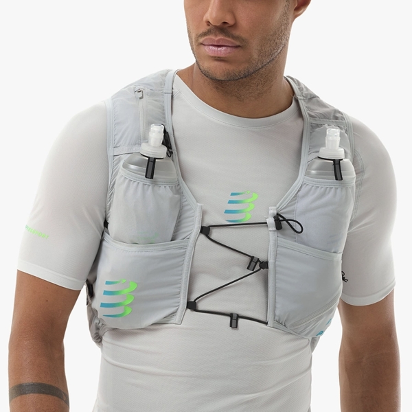  Compressport Ultrun Evo 10 Pack Backpack  Gray Violet/Blue/Green XRPU13271067