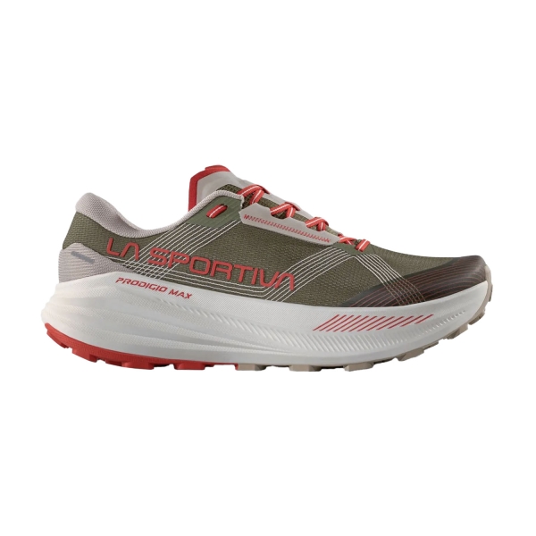 Women's Trail Running Shoes La Sportiva Prodigio Max  Cypress/Mountain Red ZFRS107E47R24