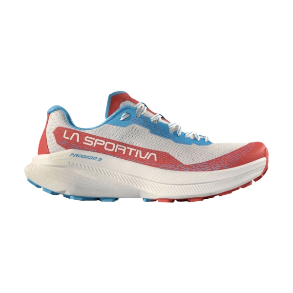 Women's Trail Running Shoes La Sportiva Prodigio 2  White/Hibiscus ZFRS122W00P02